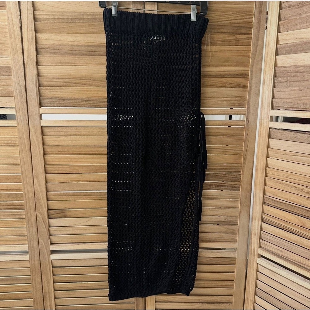 Beach Riot Deborah Crocheted Skirt in black size M - Picture 4 of 7